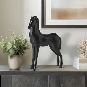 Escultura Moderna de Caballo en Resina, Figura Artística Hecha a Mano para Decoración de Mesa o Sala de Estar - Product Image 6