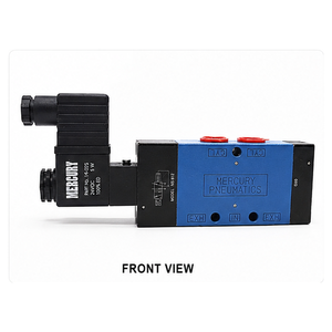 Válvulas Neumáticas de Aluminio Mercury NS612 Nuevas de 1/4" Tipo Solenoide Simple 5/2 para Fábrica de Alimentos y Bebidas con 1 Año de Garantía - Product Image 1