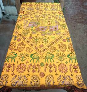 Colchas antiguas hechas a mano y bordadas, de estilo rural indio rajasthani, más vendidas. - Product Image 3