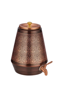 Couvre-distributeur d'eau artisanal moderne en cuivre écologique de qualité supérieure Unicorn Handicrafts pour bureau, maison, hôtel, restaurant Uttar - Product Image 2
