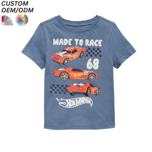 Fabrication directe d'usine, ODM, vêtements pour enfants unisexes, 100% coton, couleur unie, coupe ample, impression de logo personnalisée, respectueux de l'environnement, respirant, manches courtes - Product Image 6