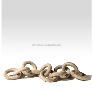 Decoración de eslabones de cadena de madera tradicional de moda simple para sala de estar para ocasiones de boda hecha a mano de Falak World Export - Product Image 1