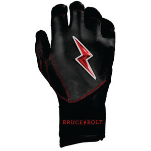 ถุงมือตีเบสบอลรุ่น Replica Bruce Bolt Premium Pro Black Series แบบข้อมือยาว สีชมพูและสีเขียวอมฟ้า ทำจากหนัง Cabretta 100% หนา 0.9 มม. - Product Image 5