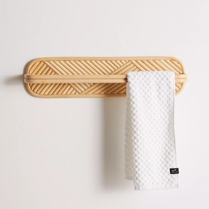 Rattan scarf display rack <b>circle</b>-shape racks decorative towel <b>ring</b> hanger for bath kitchen - Product Image 4