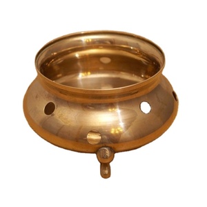 Cuenco Decorativo Multiusos Hecho a Mano en Latón Pulido, Ecológico, Contemporáneo, para Mesa de Fiesta, Nuevo Diseño, Moderno - Product Image 1