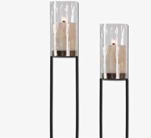 Modern Glass <b>Candle</b> Stand Cylinder Shape Heat Resistant Home Decoration Centerpiece for Dining and Living Room - Product Image 1