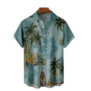 Camisas de la isla a juego para la familia, ropa informal de verano para vacaciones hawaianas - Product Image 6