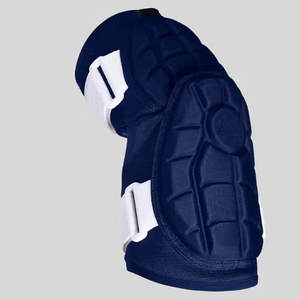 Protector de codo transpirable de espuma gruesa con absorción de impactos, protección multideportiva, universal, unisex, para todas las estaciones, cierre con cremallera, azul - Product Image 4