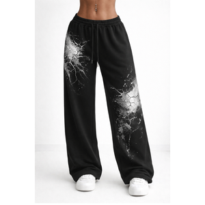 Pantalones deportivos para mujer, tela suave y elástica, corte relajado, ideales para entrenamientos, atuendos casuales y comodidad en el hogar. - Product Image 2