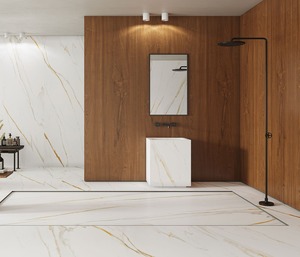 Dalles de porcelaine polies effet marbre Woodland pour des intérieurs de luxe - Product Image 1