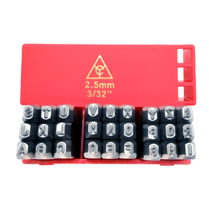 Alphabet 2.5mm Industrial Grade Steel Stamp Set Customized OEM & ODM Support Patented New Box Design <b>Hand</b> <b>Tools</b> - Product Image 1