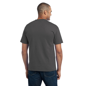 T-shirts ajustés pour hommes en coton 100% à manches courtes avec poche, imprimés personnalisés, séchage rapide et respirants, décontractés - Product Image 1