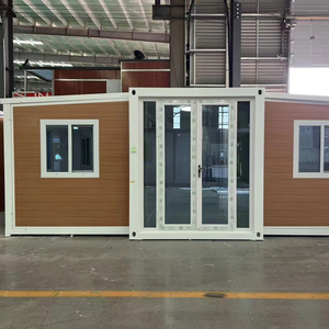 Casa Contenedor Expandible de 20 pies con Doble Ala, Villa Prefabricada Móvil, Estructura de Acero Extensible, Diseño Moderno para Granja, Hotel, Escuela - Product Image 1