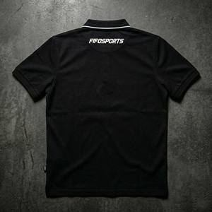 T-shirt Homme Noir Personnalisé OEM de Haute Qualité en Tissu Piqué, Style Streetwear Futuriste Décontracté, 100% Coton - Product Image 5