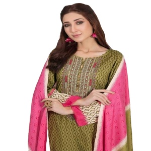 Tawakkal aroosa ชุดสนามหญ้าปักลาย3ชิ้น, ชุดลำลองและปาร์ตี้ที่ออกแบบอย่างสวยงาม - Product Image 1