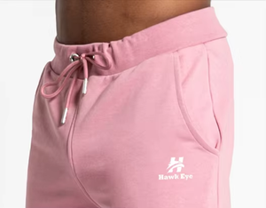Shorts de sport pour hommes couleur rose bébé avec logo personnalisé fabriqués par Hawk Eye Sports (vérifié par PayPal) - Product Image 6