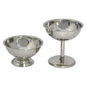 Bol à dessert sur pied finition cuivre, coupe à sundae en laiton, gobelet à cocktail en métal, vaisselle en gros - Product Image 3