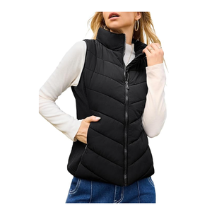 Chaleco Acolchado de Invierno de Alta Calidad, Nuevo Diseño, al por Mayor, para Mujer, Unisex, Casual, sin Mangas, con Patrón, Impermeable y Resistente al Viento - Product Image 6