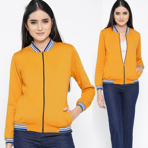 Chaqueta Bomber para Mujer con Logotipo y Color Personalizados, Chaqueta Bomber Clásica de Moda, Ropa de Abrigo con Cierre - Product Image 4