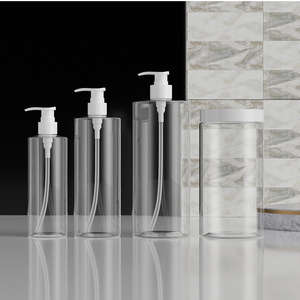 Vente en gros d'usine - Flacons pulvérisateurs en plastique PET de 300 ml, 500 ml, 1000 ml pour shampooing, gel douche, emballage personnalisé - Product Image 2