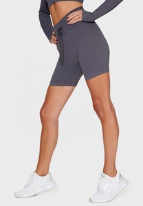 Ensemble de vêtements de sport pour femmes ultra doux et durable, pour la salle de sport, le yoga, la course à pied, respirant, couleur unie, chemise de compression, shorts, taille élastique - Product Image 6