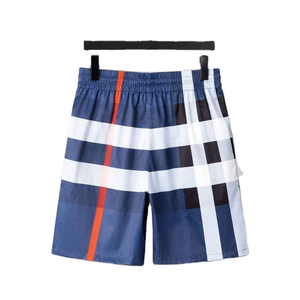 Nouveaux shorts décontractés en coton peigné 100% coton, design tendance, avec cordon de serrage, pour hommes - Product Image 6