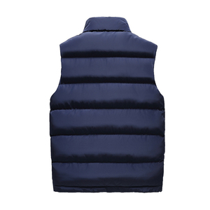 Veste matelassée sans manches tendance pour homme, légère, coupe-vent, chaude et isolante, idéale pour le streetwear et les voyages en plein air en hiver - Product Image 3