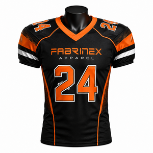 Uniforme de Fútbol Americano Transpirable de Talla Grande, Unisex, Diseño Sublimado Personalizable de 2 Tonos, 100% Poliéster de Secado Rápido - Product Image 2