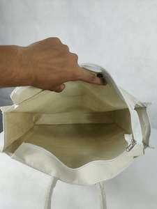 Large <b>Plain</b> <b>Canvas</b> <b>Tote</b> <b>Bag</b> with Cotton Rope Handles Reusable Shopping Carry <b>Bag</b> for Promotional and Custom Printing - Product Image 5