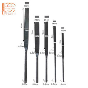 Juego de Limas de Acero BN Cuadradas Pequeñas de 15 cm a Bajo Precio, Resistentes, Grado DIY, Patrón Americano, Herramienta DIY, Corte Suave, Extremos Redondeados, 0.4 cm - Product Image 2