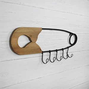 Household <b>Hook</b> Storage Metal & Wooden Crafts Wall <b>Shelf</b> Room Available in Living Room Bathroom Room Wall Storage - Product Image 3