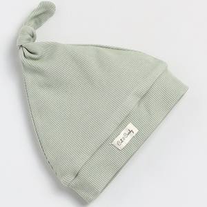 Bonnet en bambou biologique de qualité supérieure bavoirs pour bébé sauge écologique et élégant - Product Image 1
