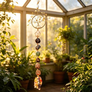 Crystal <b>Window</b> Hanging Decor Perfect For Rainbow <b>Light</b> Reflection And Positive Energy Interior Styling Handcrafted From India - Product Image 6
