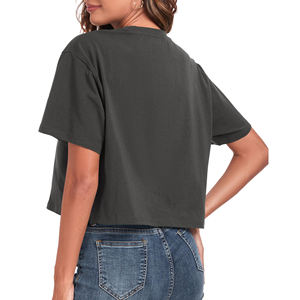 Camiseta Corta Holgada Estilo Vintage para Mujer, Camiseta Retro Oversize para Mujer, Camiseta de Estilo Urbano de Corte Relajado - Product Image 4