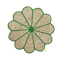 Meilleures assiettes de présentation rondes en corde de papier écologiques en gros, sets de table bohèmes en osier tressé pour la décoration de table, Vietnam