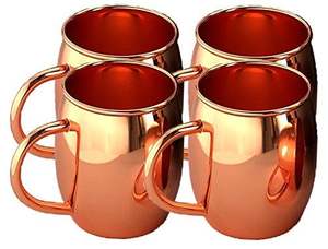 Juego de Tazas de Metal de Alta Calidad, Diseño Moderno, Cobre Puro con Acabado Pulido Brillante, Forma Nueva - Product Image 3