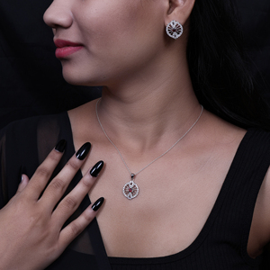 Juego de Gemelos y Colgante de Plata 925 con Circonita Cúbica, Pendientes Modernos para Mujer y Niña, Regalo al por Mayor para Él, Ideal para Aniversario de Bodas - Product Image 4