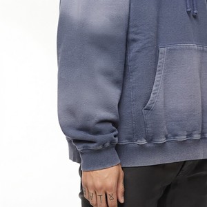Sweat à capuche uni pastel pour homme, 100% coton molletonné, poche kangourou, style vintage, streetwear décontracté, vêtement d'hiver, numérique - Product Image 4