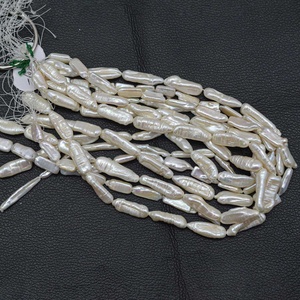 Perles de perles d'eau douce naturelles blanches baroques de 15 mm, 20 mm, 25 mm, 30 mm, forme irrégulière, pierres précieuses, design tendance, bijoux 2025 - Product Image 4