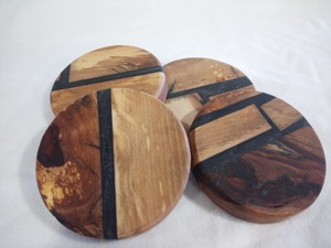 Wooden & Resin Coffee Cup Coasters for Hotel & Office Custom Size Tea Cup Coasters for in Manufacture Price - Product Image 2