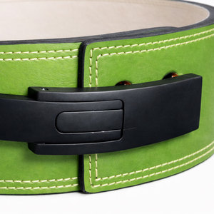Ceinture de musculation en cuir personnalisée avec levier, soutien dorsal pour la force athlétique, ceinture d'entraînement réglable avec boucle, vente en gros OEM - Product Image 4