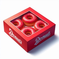 Carpeta de Papel Kraft Natural Reciclable Personalizada para Panadería, Donuts Artesanales, Postres, Laminación Mate, Grabado en Relieve, Sushi, Chicle