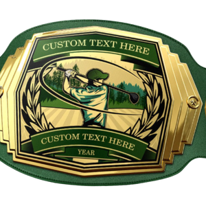 Cinturón de Campeonato de Golf Personalizado con Texto y Año a Medida, Diseño de Alta Calidad para Eventos de Golf - Product Image 2