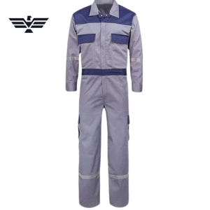 Custom Heavy Duty Industrial Hi Visibility <b>Waterproof</b> Nylon Silk Screen Printed Unisex Needle Detection <b>Work</b> Coverall - Product Image 4