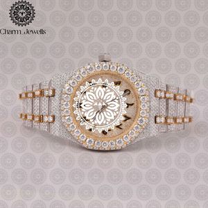 Reloj de Lujo para Mujer Charm_Jewells, 38 mm, Redondo, Analógico, de Cuarzo, con Correa de Acero Inoxidable, Esfera de Cristal de Zafiro y Bisel de Diamantes - Product Image 1