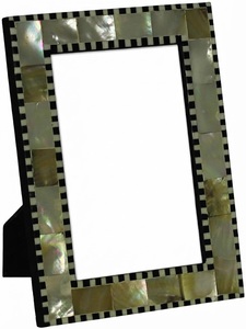 Factory Direct Handmade Mother of Pearl Shell Inlay <b>Picture</b> <b>Frame</b> <b>Vintage</b> Checkered MOP <b>Frames</b> Luxury Wedding Gift Bulk Supplies - Product Image 6