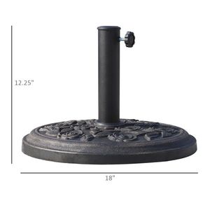 Ombrellone da Giardino Quadrato con Base in Acciaio Inox per Ristoranti, Hotel, Spiaggia o Patio di Casa - Consigliato per la Pioggia - Product Image 3