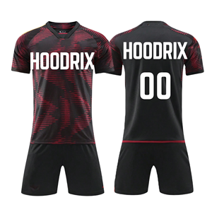 ชุดยูนิฟอร์มฟุตบอลเยาวชนแบบปรับแต่งได้ แห้งเร็ว เสื้อฟุตบอลเด็กพร้อมกางเกงขาสั้นเข้าชุด น้ำหนักเบา ระบายอากาศได้ดี - Product Image 1