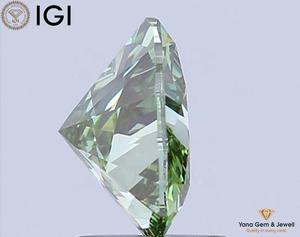 Diamant de laboratoire CVD en forme de cœur avec certificat IGI, 2,00 carats, couleur vert vif fantaisie, clarté VS1, pour fiançailles spéciales - Product Image 5