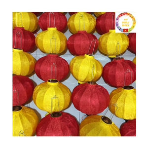 Linterna de Seda de Bambú |   Linterna Vietnamita Hecha a Mano |   Luz Decorativa LED para Festivales, Proveedor Mayorista - Product Image 1